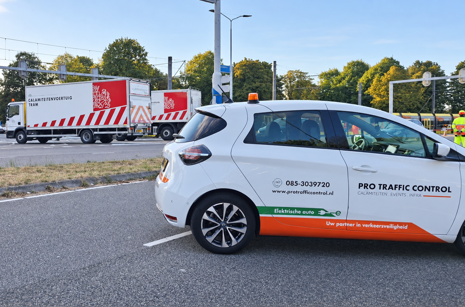 Calamiteiteninzet van Pro Traffic Control in Utrecht